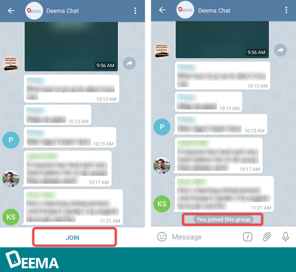 گروه تلگرام در بازاریابی تلگرامی دیما
